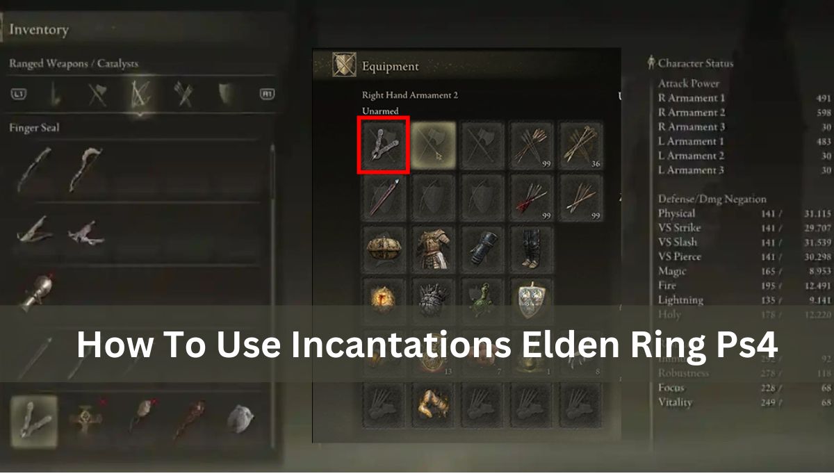 How To Use Incantations Elden Ring Ps4